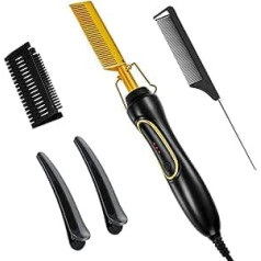 Huijiaying Curl & Straight Confidence 2-in-1 Multistyler [Upgrade] Izliektas ieveidošanas plāksnes iztaisnošanai, lokošanai un viļņiem, 110-230°C, matu taisnotājs