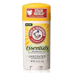 Arm & Hammer Essentials Natural Deodorant Unscented 70ml Pack of 4