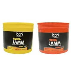 Ican London Jamm kondicionējošs želeja Honey Extra Hold 500ml + Orange Supreme Hold 500ml Combo komplekts