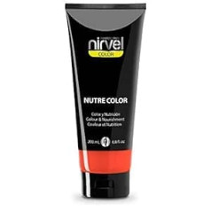 Nirvel NUTRE COLOR FLUOR Coral 200 ml profesionāla maska - īslaicīga krāsošana - uzturs un spilgtums