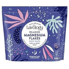 Lavology Magnesium Flakes All Natural Ingredients Soothing and Relaxing Bath Salt, 4 kg