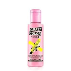 Crazy Color Semi-Permanent Hair Dye Crazy Color daļēji pastāvīga matu krāsa Renbow 4 x Caution UV 100 ml