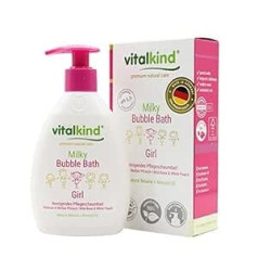 Vitalkind Milky Bubble Bath Girl — натуральный уход премиум-класса для детей. Натуральная косметика премиум-класса для девочек от Vitalkind. Натуральная пена