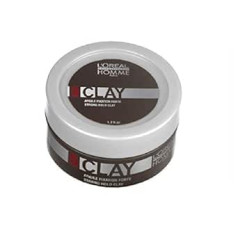 L'Oréal Professionnel Paris Homme Clay, spēcīgas fiksācijas pasta, ar intensīvu matētu efektu, maksimālai kontrolei, 50 ml