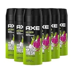 AXE Body Spray Epic Fresh without Aluminium Salts 6 x 150 ml