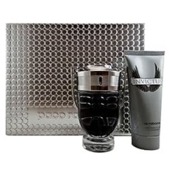 Paco Rabanne Invictus vīriešu/vīriešu komplekts (Tualetes ūdens, 100 ml + Duschgel, 100 ml)