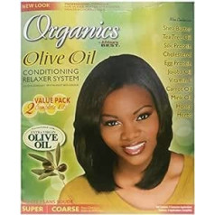 ‎Africa's Best Relaxer / Smoothing Cream Africa's Best Organics Olive Oil 2x Complete Kits Relaxer Super / Coarse