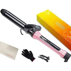 Angenil Curling Iron 1 1/4 Inch Curler for Long Hair, Professional Travel Curling Iron for Long Hair, Instant Heat Hair Beauty Styling Tool for Women with Ceramic Shaft