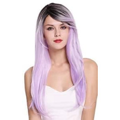 Wig Me Up  — RGF-6470C-SMT2/WPU sieviešu parūka, gara, taisna šķiršanās, ombre tumši brūna gaiši violeta