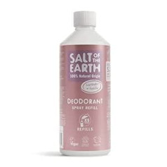 Salt Of The Earth dabīgā dezodorantu aerosola uzpildīšanas iepakojums, lavanda un vaniļa — vegāns, ilgstoša aizsardzība, bez cietsirdības, 500 ml