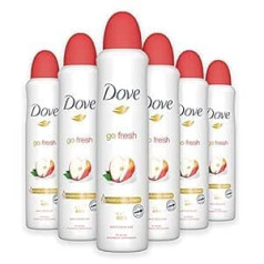 Dove Go Fresh Apple & White Tea pretsviedru dezodorants sievietēm, 250 ml, 6 gab.