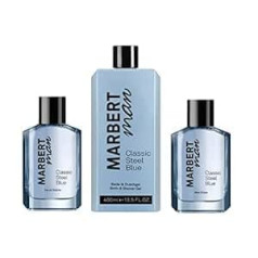 Generisch Marbert Man Classic Steel Blue tualetes ūdens aerosols 100 ml + dušas želeja un šampūns 400 ml + pēc skūšanās 100 ml