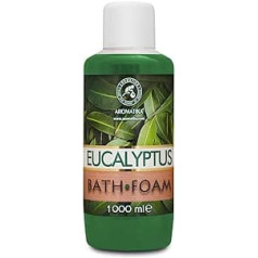 Aromatika Trust The Power Of Nature Bath Foam with Eucalyptus Essential Oil 1000 ml - Good Sleep - Beauty - Bathing - Body Care - Wellness - Relaxation - Aromatherapy - Spa - Eucalyptus Aroma - Bubble Baths