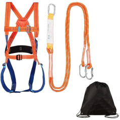 WEIKAXIMU Climbing Harness, Attaching Fall Protection, Climbing Harness, Men's Climbing Harness (1.8 m Long with Strap Damper)