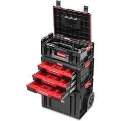 OliveBird Sturdy Workshop Trolley with Wheels and Drawer, 445 x 375 x 755 mm Assortment Box, Workshop Trolley, Roller Box, Tool Box, Mobile Workshop Case