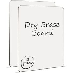 SINDO 32 Stück trocken abwischbares Klēpjdators 22,9 x 30,5 cm, divkāršs, Mini-Whiteboard für Zuhause, Büro, Klassenzimmer, ideales trocken abwischbares Board für Kinder (Set mit 2 Boards)