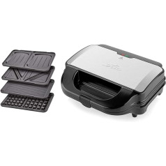 ETA Sandwich Maker 4 in 1 I Sorento I Non-Stick Coating for Easy Cleaning without Burning I 900 Watt I Waffle Iron, Grill and Much More