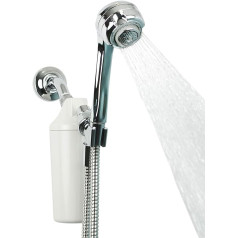 Aquasana AQ-4105CHR Duschwasser filtru sistēma, maksimālais Durchflussmenge ar Handstab, filtrs über 90% des Chlors – Kohle- un KDF-Filtermedien – Weiche Haut und Haare aus hartem Wasser
