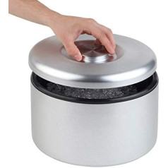 Buddy´s Bar - Large ice cube tray with 6 litre capacity, ice bucket/ice box, aluminium, 27 cm x 27 cm x 20 cm, not dishwasher safe