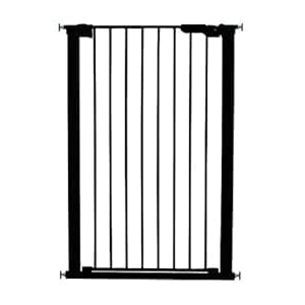 BabyDan 106 cm īpaši augsta spiediena, piemērots Pet Gate (melns)