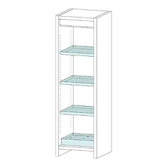 neoLab 1-0410 Steel Type 90 1-Blade Safety Cabinet 600 mm x 600 mm x 1960 mm, Light Grey