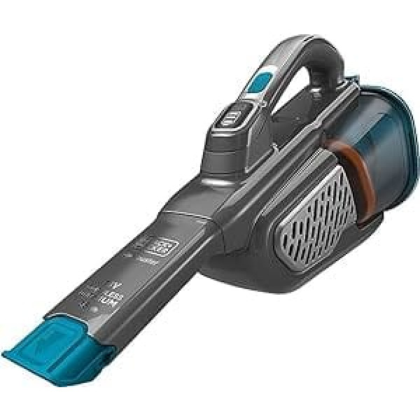 Black+Decker 36 Wh/18 V bezvadu rokas putekļu sūcējs — putekļsūcējs mājdzīvnieks ar Smart Tech (ar ciklisku darbību, integrētu pagarināmu spraugas uzgali, ieskaitot mājdzīvnieku matu suku uzlādes staciju ar stiprinājumu pie sienas) BH