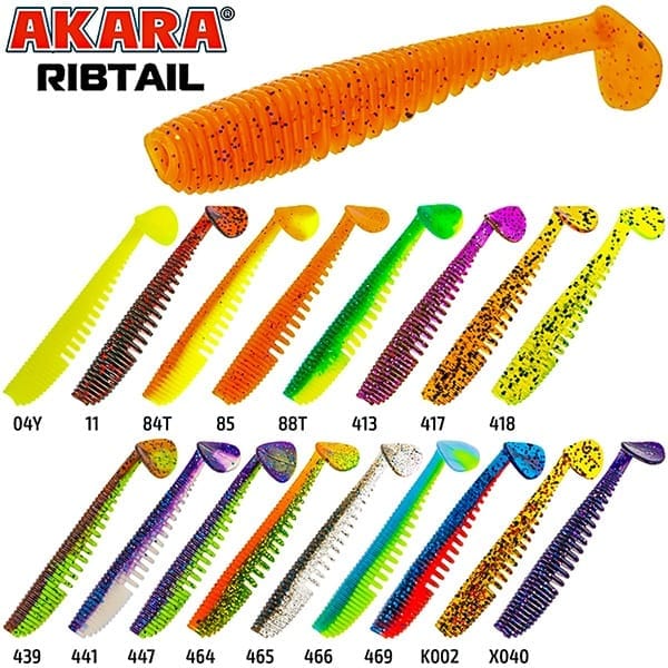 Silikona māneklis AKARA SOFTTAIL «Ribtail 3,5»