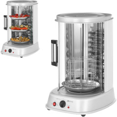 MINI tostera grils kebaba žiroskopam zivs dārzeņi vertikāli 4in1 1800W Royal Catering RCGV-1800