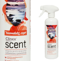 Koncentrēts gaisa atsvaidzinātājs, kas izsmidzināts uz CLINEX Scent virsmas - Tasmanian Czar 500ML