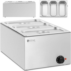 Bain marie elektriskais sildītājs 3 x GN 1/3 640 W