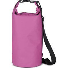 Āra PVC mugursomas mugursomas soma, ūdensizturīga, 10L - rozā