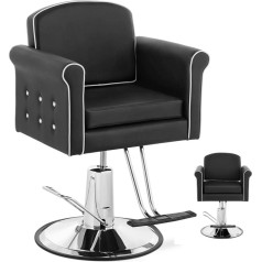Косметическое парикмахерское кресло Physa TRING с подставкой для ног - черный
