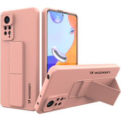 Xiaomi Redmi Note 11 Pro Kickstand Case Силиконовый чехол с подставкой Розовый