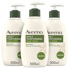 Aveeno ikdienas mitrinošs ķermeņa losjonu komplekts, 3 x 500 ml, brūns