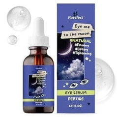 Purifect By Symphony Beauty Purifect Eye Me to the Moon peptīdu acu serums ar E vitamīnu, pretnovecošanās serums nostiprina un nostiprina zemacu zonu, mitrina un mitrina jaunu ādu 30 ml