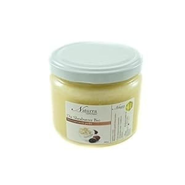 Naturra Organic Shea Butter Virgin auksti spiests 1 kg stikls (4 x 250 g) Natural Cosmetics Africa