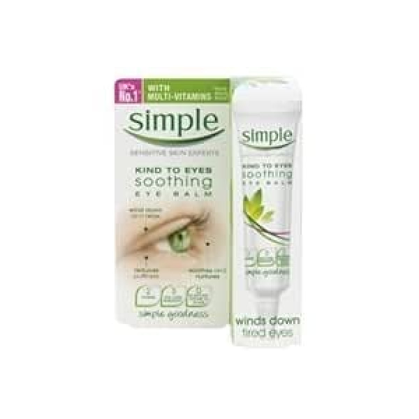 Simple Kind to Eyes nomierinošs acu balzams 15 ml iepakojumā pa 3