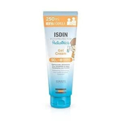 Isdin Fotoprotector Gel Cream Pediatrics SPF 50 sauļošanās krēms (250ml) | Baro kā krēms un ātri iesūcas kā želeja Pediatrijas un dermatoloģiski pārbaudīts