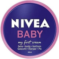 Nivea Baby My First krēms 2 x 150 ml sejai, ķermenim, apakšai, kliņģerīšu ekstrakts un vitamīns E