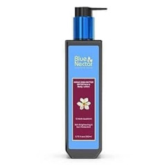 Blue Nectar Cocoa Butter Nargis Brightening ķermeņa sauļošanās losjons ar SPF 30 PA ++ - bez parabēniem, silikoniem, minerāleļļas, krāsa (10 ājurvēdas augi, 200 ml)