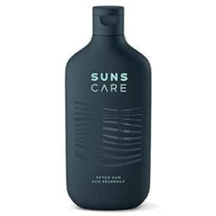 Sunscare SUNS NIGHT After Sun ķermeņa losjons jutīgai un saules noslogotai ādai Panthenol Aloe Vera Regeneration Mitrinošs un atvēsinošs efekts sejai un ķermenim