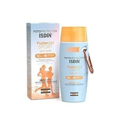 Isdin Fusion Gel SPORT SPF 50+ (100 ml) | Visa ķermeņa saules aizsardzības želeja sportam | Ultraviegls un dzesēšana