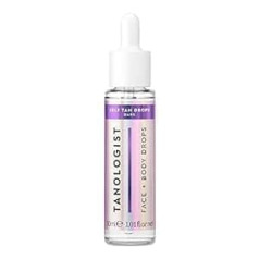 Tanologist Tanologs Self-Tanning Drops Dark (30ml) Pievienojiet pašiedeguma pilienus ādas kopšanai, piemērots jutīgai ādai. Dermatologu apstiprinātas tīras sastāvdaļas un vegāns