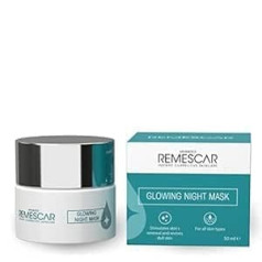 Remescar Luminous Night Mask 50 ml - Night Mask to Promote Skin Renewal - Face Mask - Cleans Pimples and Face Pores Minimiser - Exfoliating Face Cream Sleep Mask