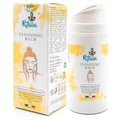 Ritalia Attīrošais balzams Organic ar bioloģiskām sastāvdaļām by Ritalia® Sejas attīrošais balzams noņem acu zīmuli un ūdensnoturīgo skropstu tušu. Attīrošs balzams, mirdzošs un attīrošs tīrīšanas līdzeklis