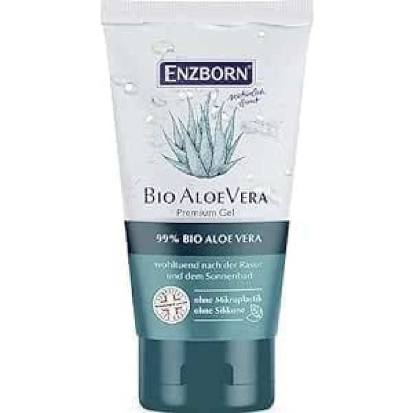 Enzborn Organic Aloe Vera Gel 30 ml Praktisks ceļojuma izmērs Ideāli piemērots rokassomu mitrināšanai, mazina saules apdegumus 2 x 30 ml = 60 ml