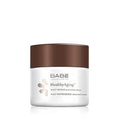 Laboratorios Babé Babé Laboratories - Multi Reparadora | HealthyAging+ | Atjaunojošs nakts mitrinošs sejas krēms 50 ml | Barojošs | Atjaunojošs | Jauns izskats | Kolagēns | Jutīgai ādai | Pretgrumbu