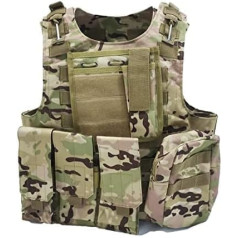 MERCIYD Tactical military vest, outdoor play vest, field vest, paintball protective equipment, protective vest for compressed air gun, suitable for outdoor hunting