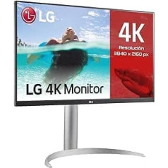 LG 4K UHD Monitor 27UP85NP-W.BEU 68.4 cm - 27 Inch IPS Panel, AMD FreeSync, VESA DisplayHDR 400, Black White, 400 cd/m², Black/White