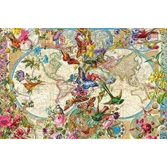 Ravensburger Puzzle 17117 World Map with Butterflies 3000 Pieces Puzzle